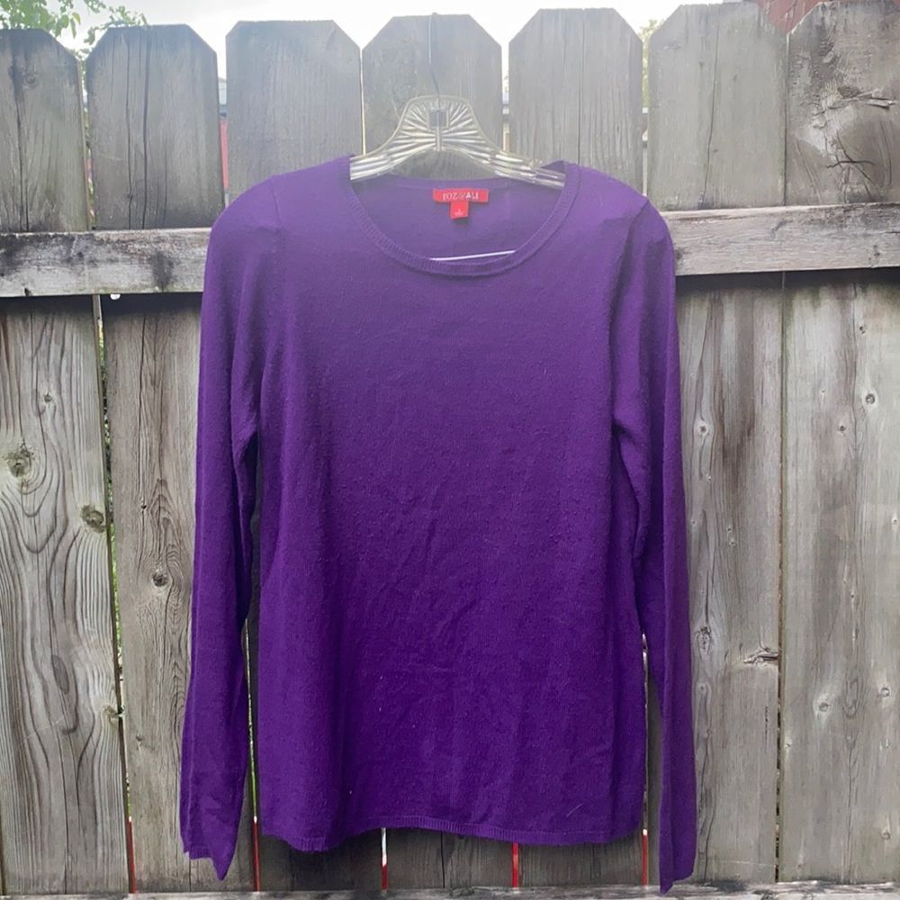 Roz & Ali purple top sz. S